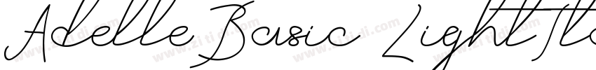AdelleBasic LightIta字体转换